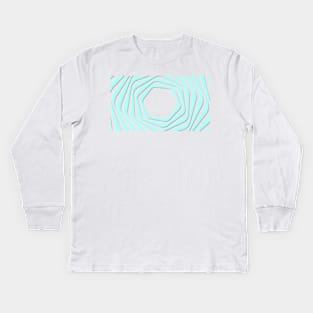 Blue Psychedelics Illusion Kids Long Sleeve T-Shirt